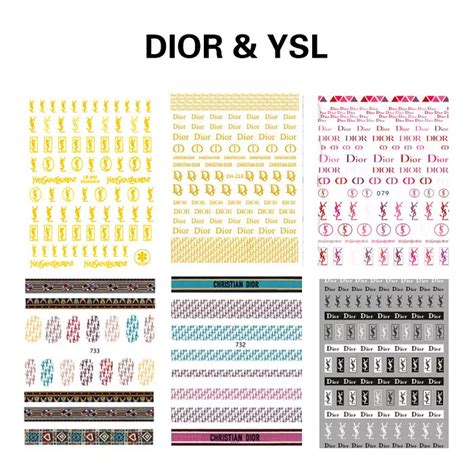 Amazon.com: Dior Nail Stickers For Nail Art